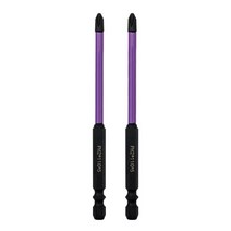 전동드라이버 무선 전기 수공구 스크루드라이버 비트 합금 스틸 블랙 도 드릴 마그네틱 충격, 2.2pcs110mm