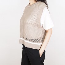빅걸스토리 그물 민소매 레이어드 조끼