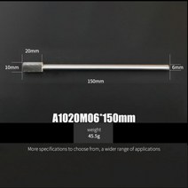 150mm 길이 1 개 텅스텐 카바이드 로터리 파일 원통형 원형 샤프 타입 6mm 8mm 10mm 목공 금속 밀링 커터, A1020-150mm
