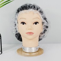 수상한 뷰티 헤어 비닐캡 50장/10장 일회용 샤워캡 염색 파마 위생 모자 커버 미용재료, 10개