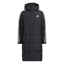 [아디다스] 롱패딩 남녀공용 삼선 롱 다운 코트 HN2099