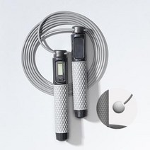 스마트 줄넘기 2in1 유무선 그레이 무중력줄넘기 S002, 1개