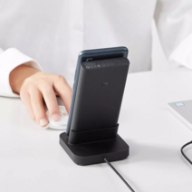 샤오미 2in1 무선 보조배터리 10000mAh 휴대폰 스탠드 충전 받침대 블랙