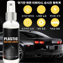 자동차 플라스틱 복구제 플라스틱 광택복원제 자동차 인테리어 클리너 100ml *1P/2P/4P/6P, 100ml*2