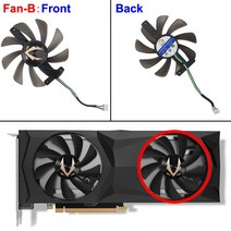 ZOTAC ZT-T20810G-10P GeForce RTX 2080 Ti 11GB GDDR6 352Bit 그래픽 카드 용 85MM CF9015H12S 냉각 팬, 02 Fan-B