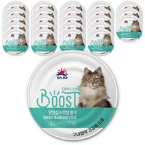 사조 고양이 습식사료 옵티원 부스트 닭안심+맛살, 24개, 4박스, 160g