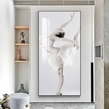 발레 액자 발레리나 무용 학원 교습소 벽걸이 장식, 블랙프레임40x80(PS친환경프레임)
