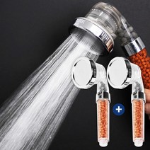 3단계 맥반석 절수특대 고압샤워기 샤워기헤드 1+1, 3단계 맥반석 특대 1+1, 상세페이지 참조