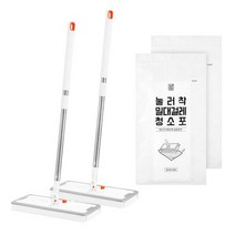 성남점 깔끔대장 눌러착 밀대걸레 2개+청소포 2개80매, 단일수량
