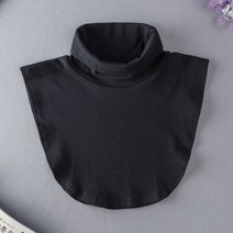 HIR0027071+1 하이엔드 페이크카라 골프 스포츠넥워머 공갈목티 넥워머 목토시, 그레이, 화이트스트라이프