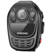 VOSONIC D3 경찰 바디캠 바디카메라 HD1296P 10시간 연속녹화 대용량 배터리 간편 원키 녹화 녹음 캠코더, 64G 내장메모리