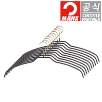 마와 B 옷걸이 실루엣라이트 42FT 펄블랙 10개입, 단품, 단품