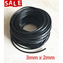 10 미터 DX4 프린트 헤드 Roland Mimaki Mutoh 솔벤트 프린터 용 소형 댐퍼 3*2mm UV 잉크 튜브 검정색 호, 한개옵션0