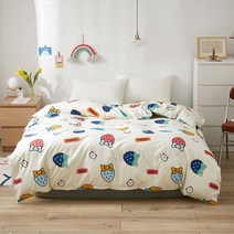 Bonenjoy 1pc 이불 커버 퀸 사이즈 퍼플 컬러 플라워 프린트 220x240cm funda nordica cama 150 킹 침대, 02 caomeileyuan