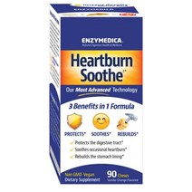 Enzymedica Heartburn Soothe Fast-Acting Digestive 하트번 패스트-액팅 다이제스티브 90정