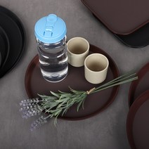 논슬립 쟁반 카페 베이커리 식당 트레이 미끄럼 방지 omg 원형 밤색 소 3000 (주, 02-02) 논슬립 쟁반 직사각-밤색 소3041