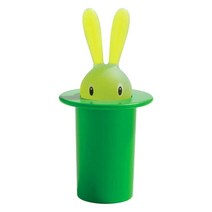 GHSHOP 레스토랑 면봉 보관 장식품에 대한 개폐식 귀여운 토끼 이쑤시개 디스펜서 장식 다목적 사랑스러운 가정 용품, PVC 복근, 녹색