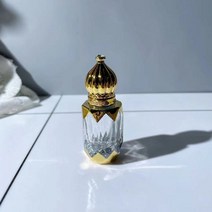 퍼스트 Lucifugal 미니 에센셜 오일 용기 휴대용 블렌딩 향수 병 실버 빈 롤온 유, 03 Transparent