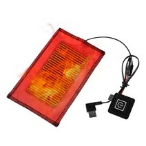 USB 난방 패드 탄소 섬유 의류 워머 전기 온열 필름 겨울 애완 동물 쿠션을 위한 스마트 온도 제어, [01] Red