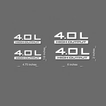 체로키 그랜드체로키튜닝 자동차 4 x for jeep 4.0 l 랭글러 데칼 스티커 후드 펜더 tj jk cj yj rubicon, 노란색