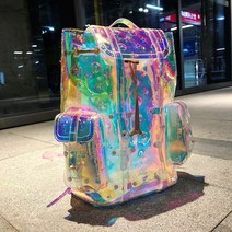 투명 비치백 홀로그램 pvc 크로스백 여름 토트백 숄더 레이저 투명 쇼핑백 반사 매직 컬러 원 숄더 여성 PVC 젤리 휴대용 피트니스 비치 수영 비치 가방