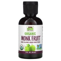Now Foods 유기농 몽크 푸르트 액상 감미료 2 fl oz 59 ml 2팩