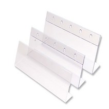 안내문 종이 상점 쇼케이스 250mm 긴 직사각형 투명 아크릴 케이스 스탠딩형 상품정보 가격 전시홍보물 70mm 80mm 100mm 사이즈선택 5개입