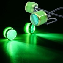 색감최고 6색상 LED 12V용 싸이키 포인트 램프 - 브라켓타입 2개 1세트, 12V 그린 LED 2개 당, 상세페이지 참조