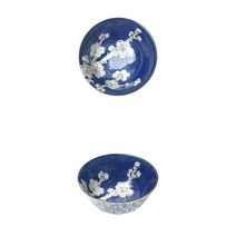 엔틱 줄무늬 도자기대접 일본국그릇 2개 신혼살림