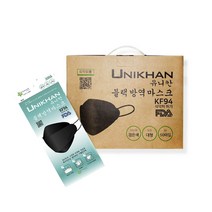 유니칸 KF-94 황사방역마스크 50개입 (검정)