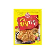오뚜기 엄마손맛 식자재 치킨튀김가루 1KG 홈카페 아이간식, 12개