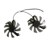 2 개대 4pin 그래픽 카드 팬 vga 쿨러 for galax geforce gtx