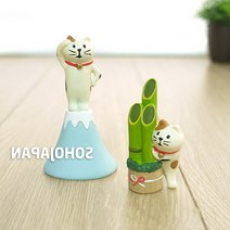 옥탑방인테리어 딸방 원룸 데꼴 고양이 인형 장식, 대나무고양이_40339