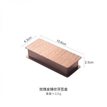 집에서 치석제거기 갈고리핀셋 치간칫솔 호텔 레스토랑 스테인레스 스틸 라이트 럭셔리 골드 해머 패턴 이쑤시개 컵 항아리 상자 보관 치실 KTV, 로즈 골드