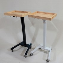 미용실 티테이블 접이식 티트레이 사이드 보조 테이블 NEW 신제품-블랙