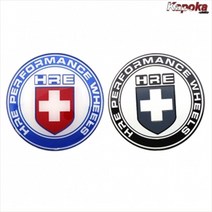 HRE 56mm 65mm 휠캡 엠블럼 4개한세트, 56mm HRE블루