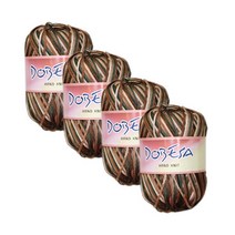 [앵콜스] 인견튜브사 도베사 Dobesa 뜨개실/털실 네트백 여름실 코바늘 손뜨개, 129(4볼) 가을동화나염, 1개