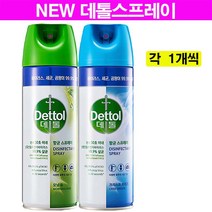 데톨 항균 스프레이 450ml 모닝듀/크리스프 브리즈 각1개씩 총2개, 450ml 12새