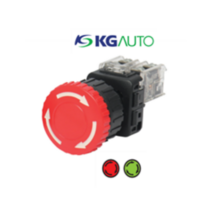 KG-AUTO 비상정지용 푸쉬록턴 리셋스위치 30파이 KGE-Y4R1 KGE-Y4R2 플라스틱 매입형, KGE-Y4R2(2a2b), 적색