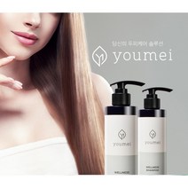 유메이 웰니스 샴푸 500ml 두피보습 비듬완화 얇은머리 곱슬머리 두피케어, 500ml + 500ml