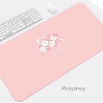 장패드 온열 무선충전 게이밍 마우스 블랙 패드 벚꽃 데스크 매트 핑크 사쿠라 쿠션 키보드 컴퓨터 테이블 홈 인테리어 오피스 액세서리, [13] 500x1000x3mm, [09]