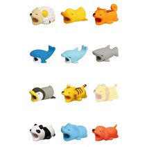 충전기 케이블 단선방지 프로텍터 보호캡 동물캐릭터 단선방지 충전기 바이트 보호캡 캡 케이블, 1, 다람쥐