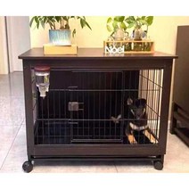 강아지원목하우스 애견 이동식 실내 펫하우스 견사