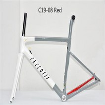 자전거프레임 자전거부품 카본 로드 바이크 V림 브레이크 T1000 BSABB, C19-08 Red+56cm BB30 V brake