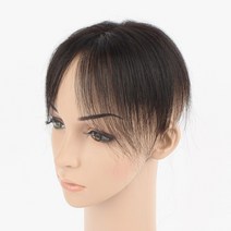 여성용 가르마 정수리가발 CW2003, 자연검정, 1개