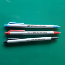 BIC 크린룸볼펜-1타스(12개)RED BLUE BLACK, 12Ea, RED
