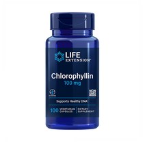 라이프 익스텐션 클로로필린 엽록소 100 mg 100 베지캡슐, 100정, 1개
