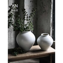 달항아리화병 대형달항아리 돌상 꾸미기 소품 매병, 백차 화병 (Type C) 21x27