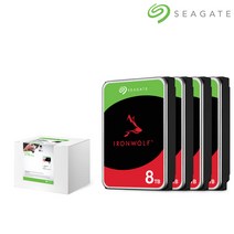 씨게이트 아이언울프 NAS HDD 4TB ST4000VN008 [4pack] 패키지, 8TB [4pack] 패키지