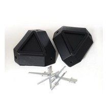 오토바이 경량배달통 리어백오토바이 알루미늄 사이드 박스 또는 테일 보호 각도 스쿠터 스테인레스 스틸, 01 black2